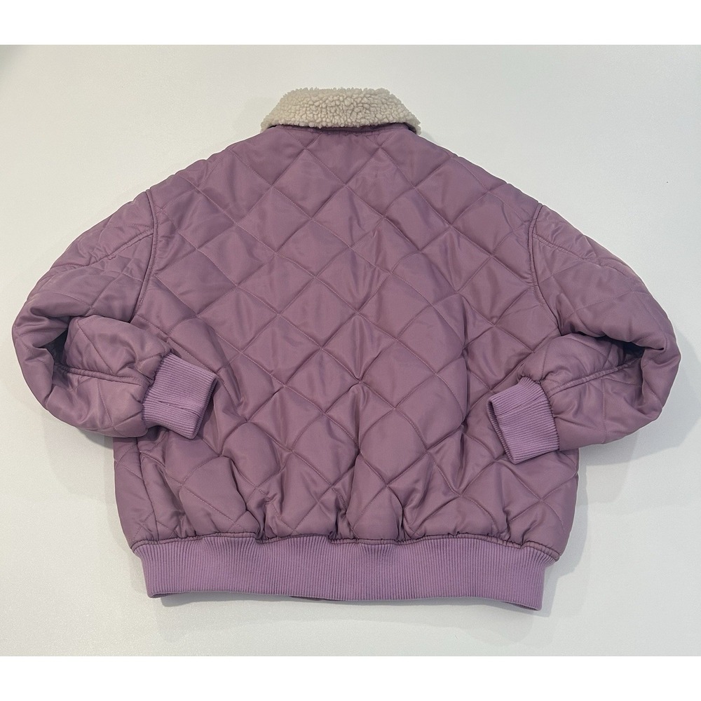 Jacket Faux Fur Sherpa Collar Size M
